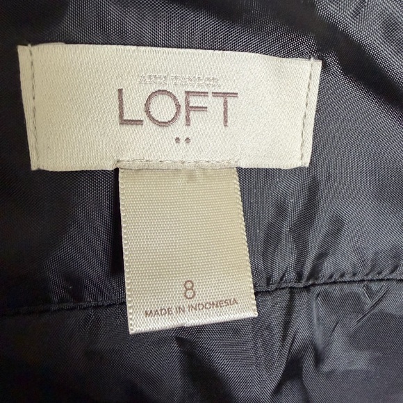 Loft Plaid Black and Yellow Women's Skirt - Picture 3 of 3